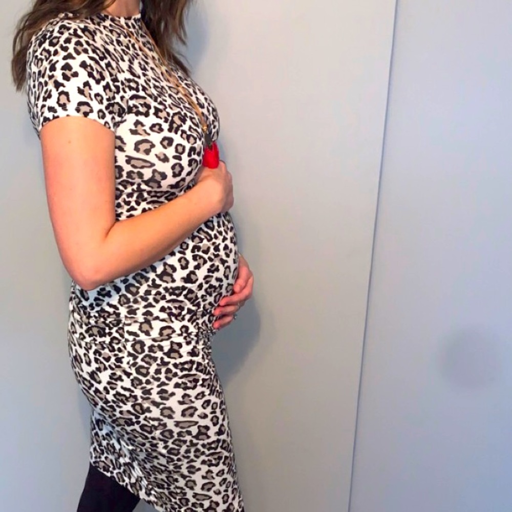 ASOS Maternity Leopard Midi Dress